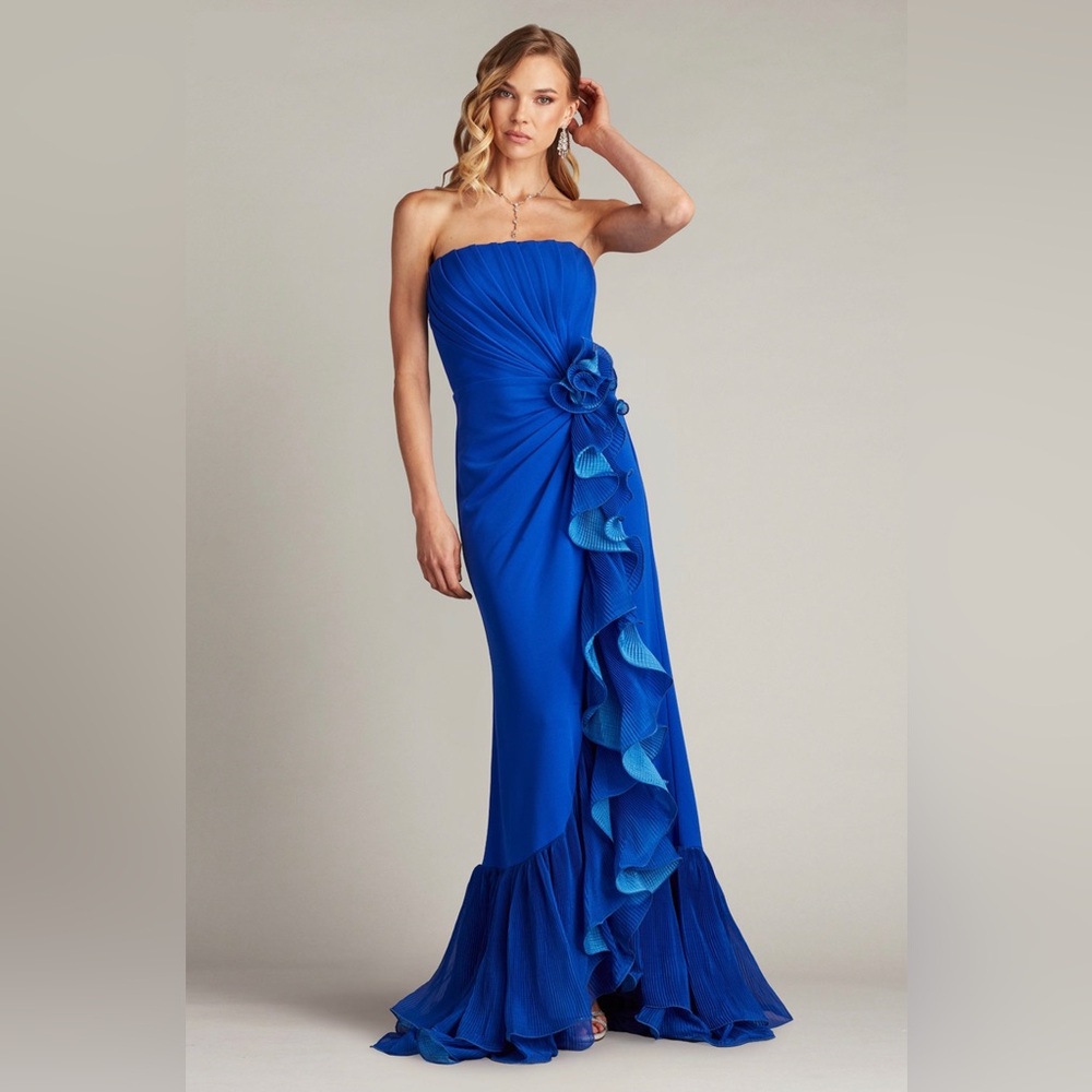 TADASHI SHOJI - LEITH CASCADING RUFFLE GOWN